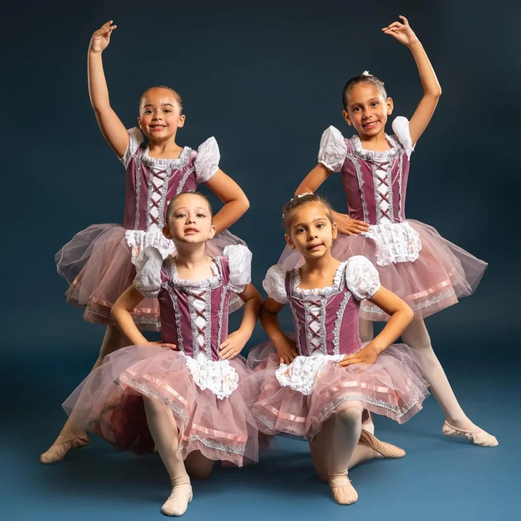Pre-Ballet floor class building strength and technique at Jordance Studios in Las Vegas